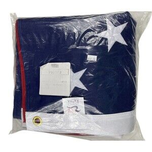Eder Flag American Flag 100% Polyester 6' X 10' Embroidered Stars Grommets NWT